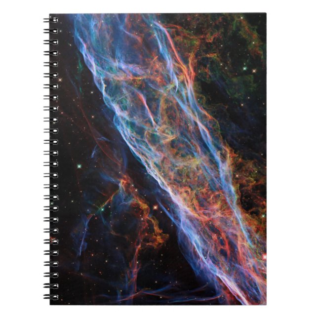 Veil Nebula Supernova Remnants Hubble Telescope Notebook (Front)