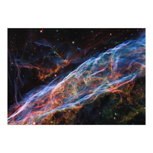 Veil Nebula Supernova Remnants Hubble Telescope Photo Print (Front)