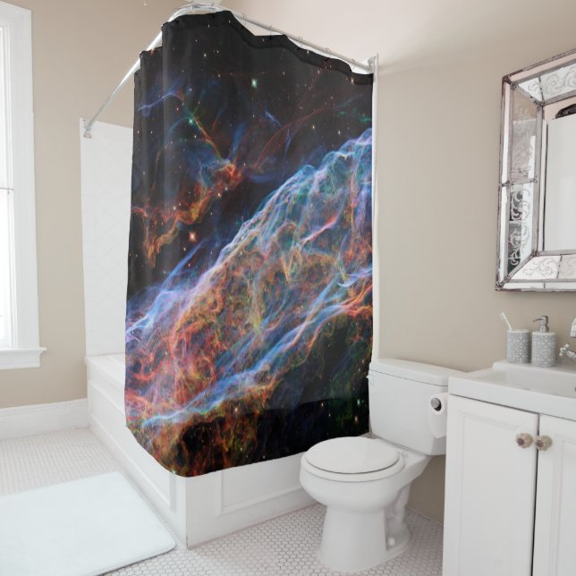 Veil Nebula Supernova Remnants Hubble Telescope Shower Curtain (In Situ)