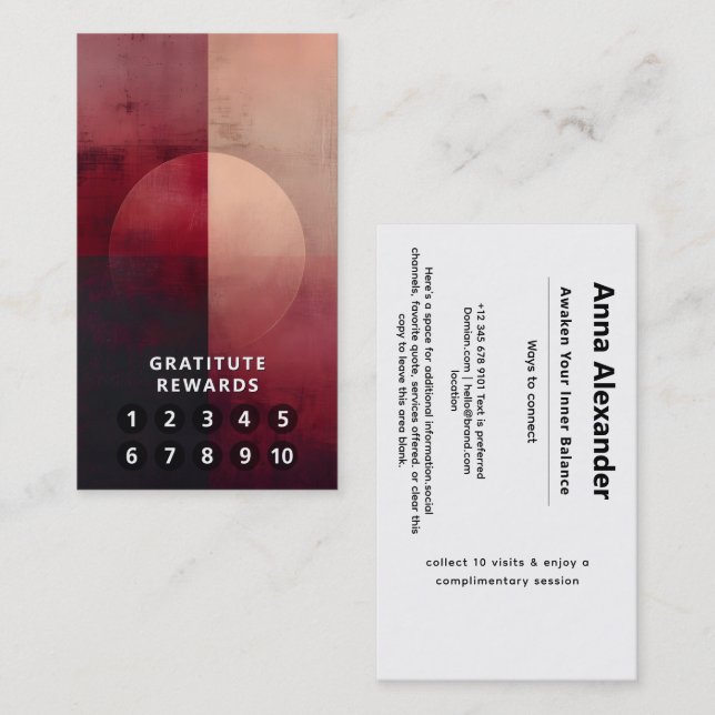 Veil of Division | Minimal Design  Business Card (Front/Back)