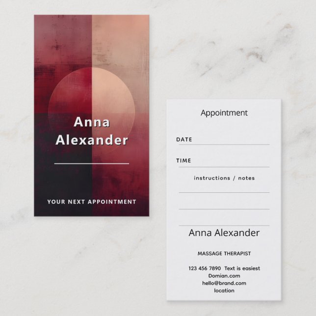 Veil of Division | Minimal Design  Business Card (Front/Back)