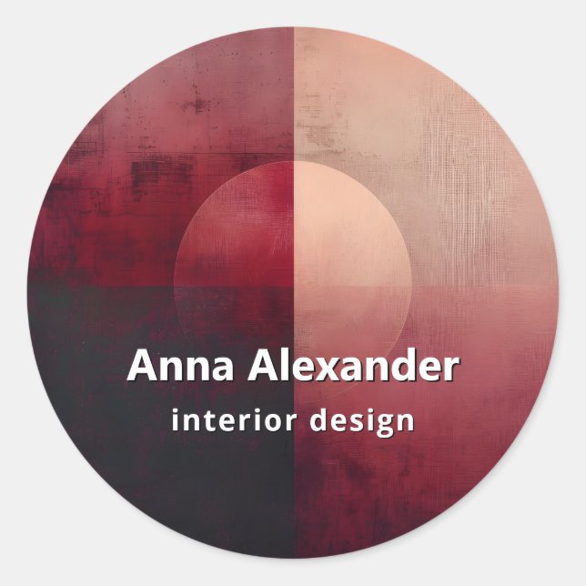 Veil of Division | Minimal Design  Classic Round Sticker (Front)