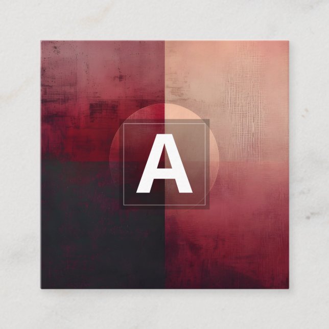 Veil of Division | Minimal Design Square Business Card (Front)