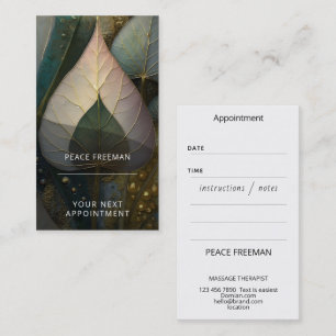 Veil of Leaves botanical Design Business Card