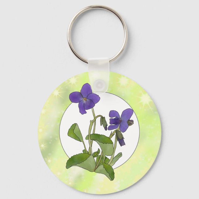 Veilchen Schlüsselanhänger Key Ring (Front)