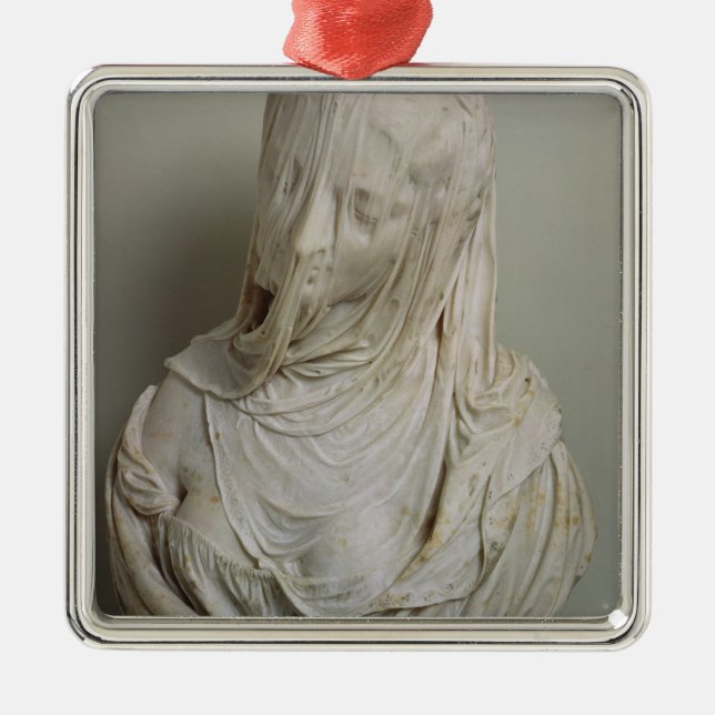 Veiled Girl (marble) Metal Tree Decoration (Front)