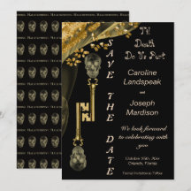 Veiled Gold Nuggets & Skeleton Keys Hallowedding I