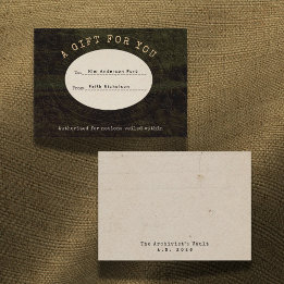 Veiled Notions Graduation Gift Card Insert Card