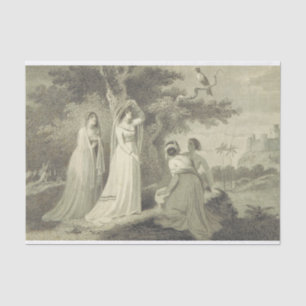 Veiled Woman of The Canterbury Tales Tissue Paper