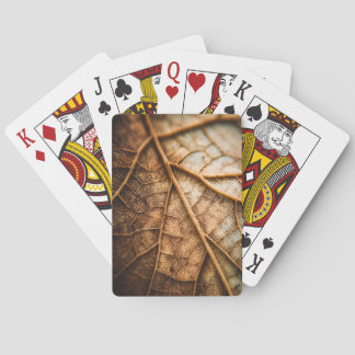 Veins of Autumn Playing Cards
