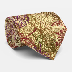 Veins of leaves VL2509A.LYellow BG Tie