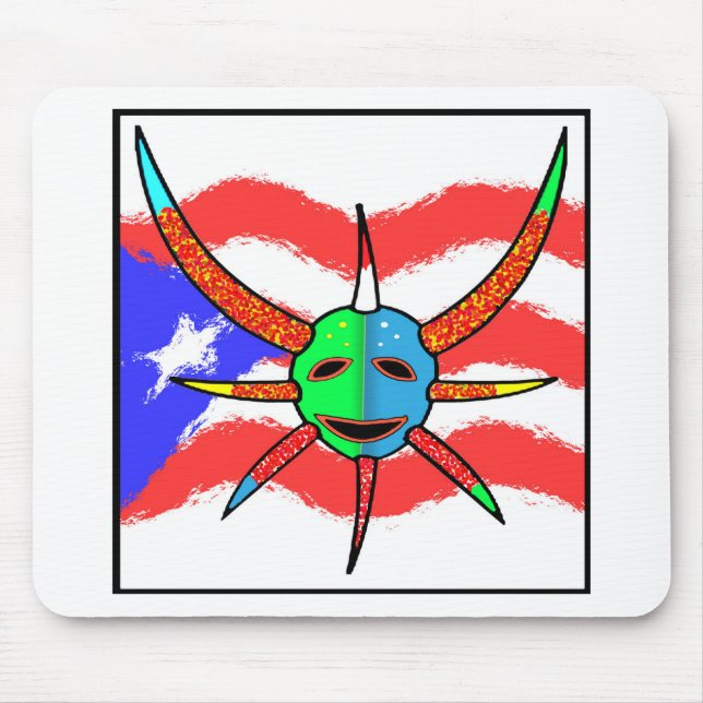 vejigante mask mouse mat (Front)