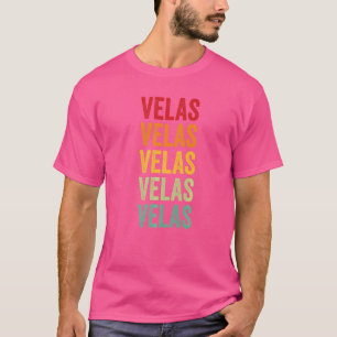 Velas Crypto Rainbow Text T-Shirt