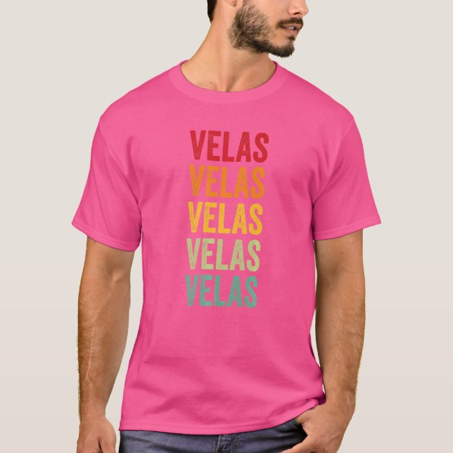 Velas Crypto Rainbow Text T-Shirt (Front)