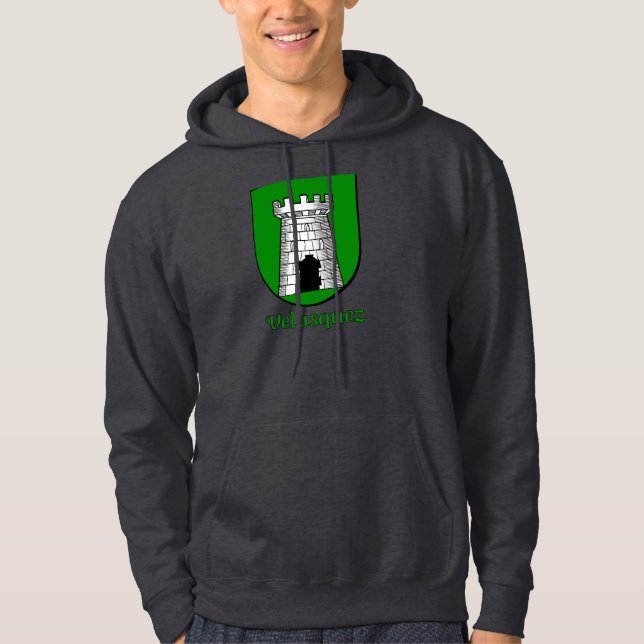 Velasquez Family Shield Hooded Sweatshirt (Front)