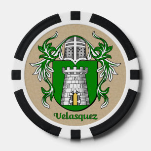 Velasquez Heraldic Arms Poker Chips