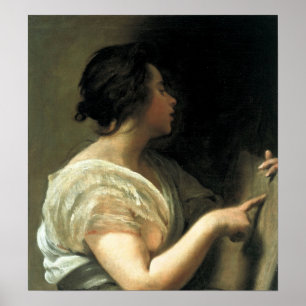 Velázquez - A Woman In The Guise Of The Sibyl 1648 Poster