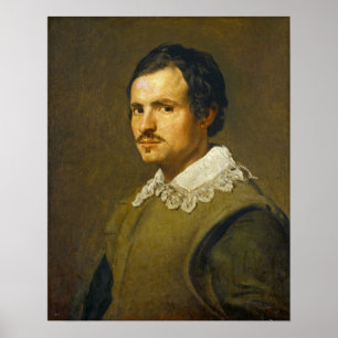 Velázquez - A Young Man 1650 Poster