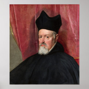 Velázquez - Archbishop Fernando De Valdus 1640 Poster