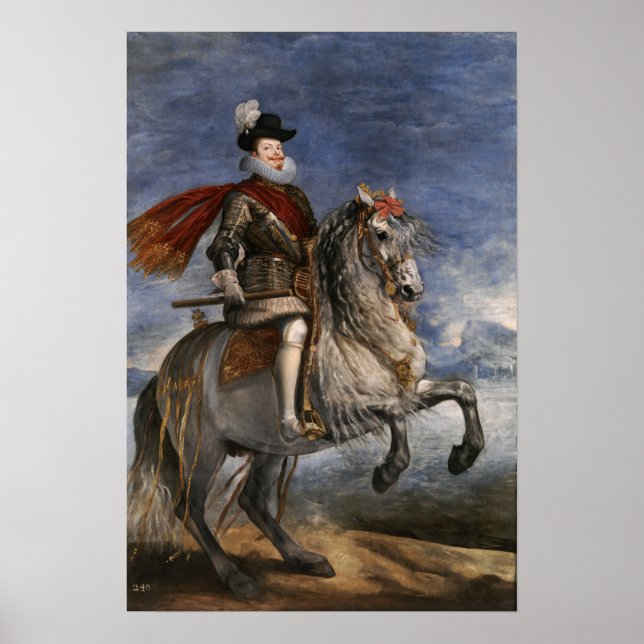 Velázquez - Equestrian Philip III 1631 Poster (Front)
