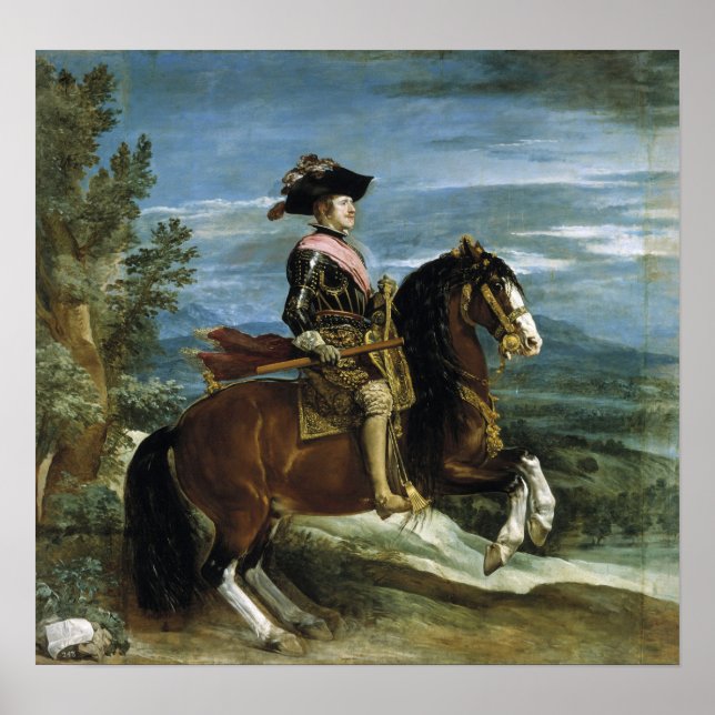 Velázquez - Equestrian Philip IV 1631 Poster (Front)