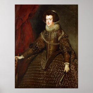 Velázquez - Isabel De Bourbon Spain Portugal Queen Poster
