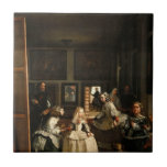 VELAZQUEZ - Las Meninas 1656 Tile<br><div class="desc">VELAZQUEZ - Las Meninas 1656 
Oil on canvas; reproduction</div>