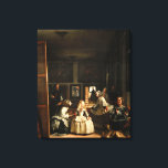 Velazquez Las Meninas Canvas Print<br><div class="desc">Diego Velazquez Las Meninas. Oil painting on canvas from 1656. One of the most written about paintings of all time, Spanish artist Diego Velazquez depicts the little Infanta Margaret Theresa surrounded by her maids posing for a painting. Guards, two little people and a dog stand as the girl a mirror...</div>