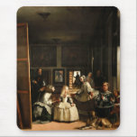 Velazquez Las Meninas Mouse Pad<br><div class="desc">Diego Velazquez Las Meninas mouse pad. Oil painting on canvas from 1656. One of the most written about paintings of all time, Spanish artist Diego Velazquez depicts the little Infanta Margaret Theresa surrounded by her maids posing for a painting. Guards, two little people and a dog stand as the girl...</div>