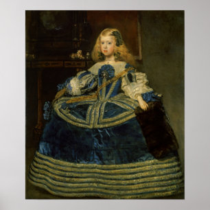 Velázquez - Margarita Teresa In A Blue Dress Poster