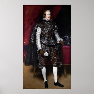 Velázquez - Philip IV Of Spain In Brown And Silver Poster