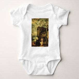 Velazquez: St. Anthony Abbot & St. Paul the Hermit Baby Bodysuit