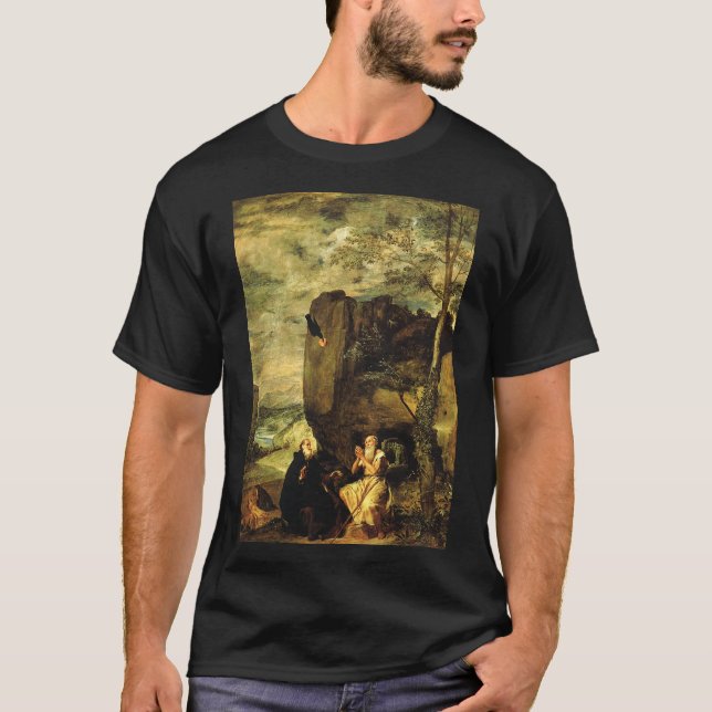 Velazquez: St. Anthony Abbot & St. Paul the Hermit T-Shirt (Front)