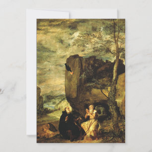 Velazquez: St. Anthony Abbot & St. Paul the Hermit Thank You Card