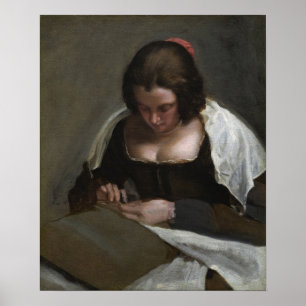 Velázquez - The Needlewoman 1640 Poster