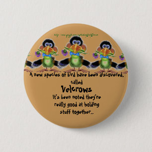 "VelCrows" 6 Cm Round Badge