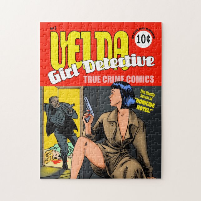 Velda: Girl Detective vintage cover puzzle (Vertical)