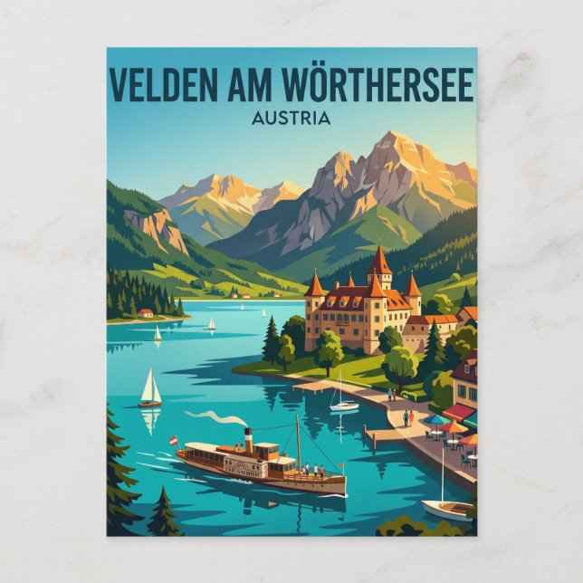 Velden am Wörthersee Austria Postcard (Front)