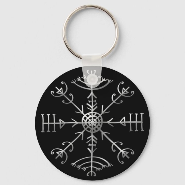 Veldismagn, Iceland, Protection, Rune, Magic Key Ring (Front)