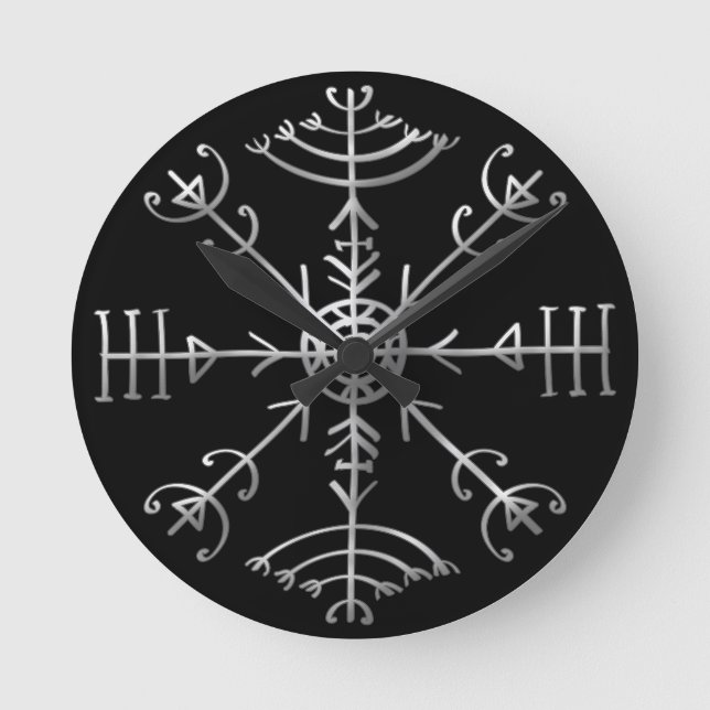 Veldismagn, Iceland, Protection, Rune, Magic Round Clock (Front)