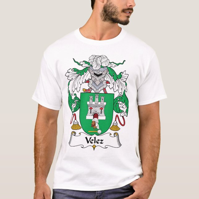Velez Family Crest T-Shirt (Front)