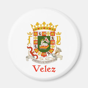 Velez Shield of Puerto Rico Magnet