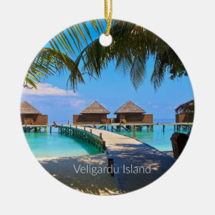 Veligardu Island, Maldives Ceramic Tree Decoration