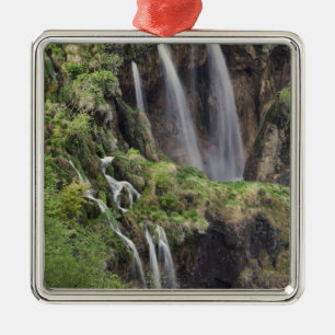 Veliki Slap (Waterfall) Plitvice Lakes National Metal Tree Decoration