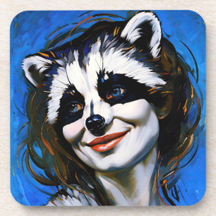 “Velka Teyani” Whispering Racoon Trickster Coaster