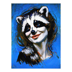 “Velka Teyani”  Whispering Racoon Trickster  Photo Print
