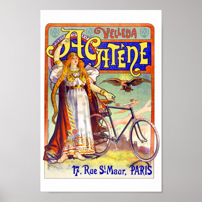 Velleda Acatene Bicycle Poster (Front)