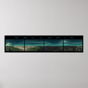 Velloria - 360 degree panoramic frieze poster