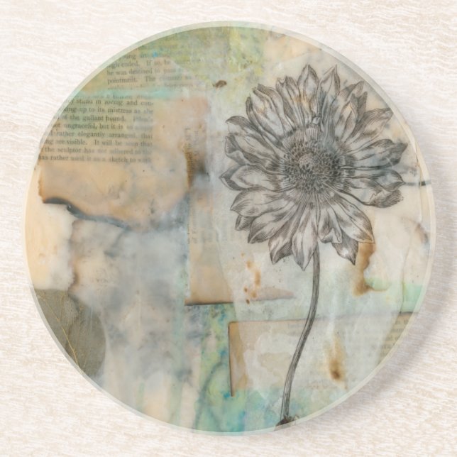 Vellum Floral I Coaster (Front)