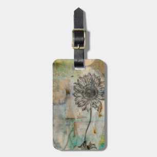 Vellum Floral I Luggage Tag